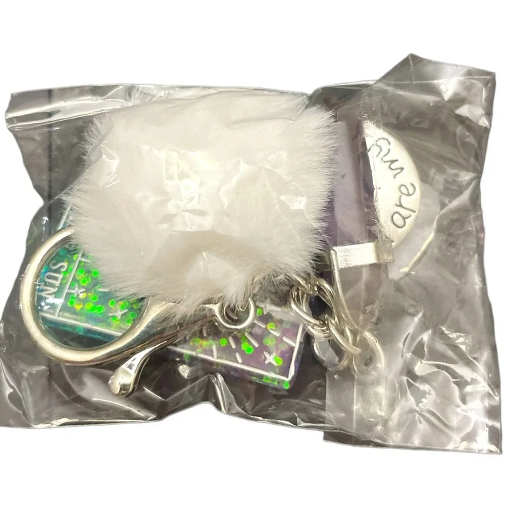 Keyring Tarot Card Sun Resin With Puffer Ball Quartz